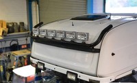 Schwarz DachträGer + Rechteckig Spot Lampe FüR Scania Pgr 6 Serie 2009 + Topline