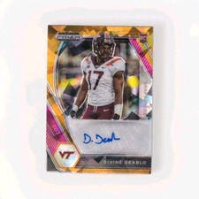Panini Prizm Draft Picks Autographs Divine Deablo Auto RC #DPA-DDE Hokies
