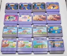 Vtech Vsmile Cartridge Lot ~ Bob the Builder, Disney, Spongebob & More 16 total