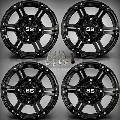 POLARIS GENERAL 1000 14'' VIPER BLK ATV / UTV ALUMINUM WHEELS (SET 4) POL10K