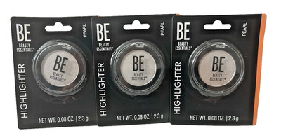 Beauty Essentials  Pearl BE RADIANT Highlighter 3 Pack Lot Sealed New