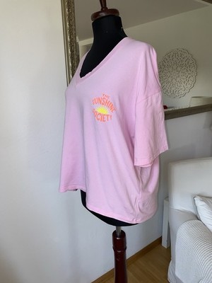 Grace T-Shirt Sunshine Pailletten Stretch Designer Exklusiv Rosa Gr S wie Neu