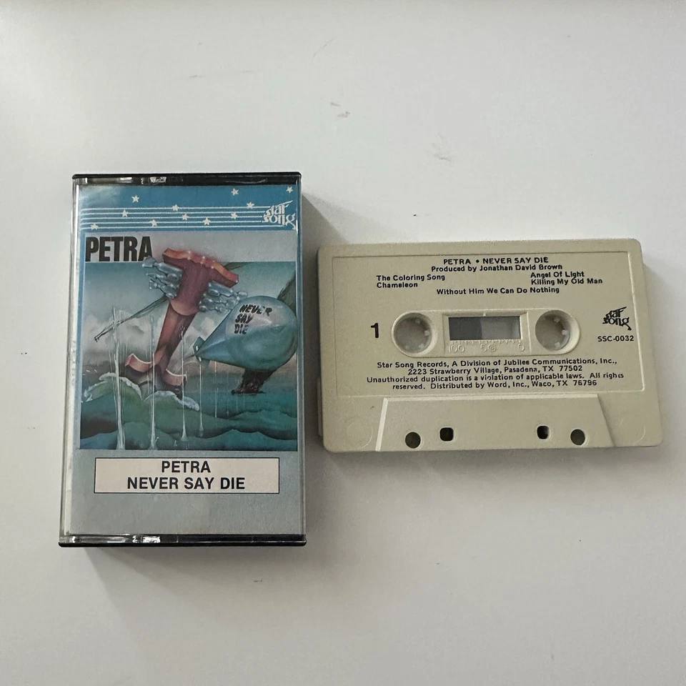 PETRA/NEVER SAY DIE-STAR SONG-1981-SSC-0032 VG+ CASSETTE-C100 Foto 3 de 4