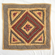 Farmhouse Primitives Quilted Wall Hanging/Table Topper 18.25in X 19.25in Cotton