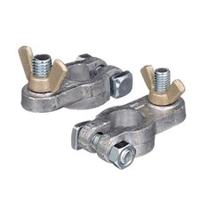 Boat Battery Terminal Set w/ Wing Nuts, Includes Positive and Negative