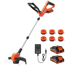 20V String Trimmer Cordless, 12 Inch 2 in 1 Trimmer and Edger, Automatic Line...