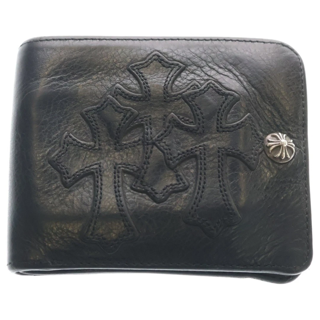 Chrome Hearts Wallets for Men Black for sale | eBay