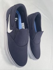 NEW Nike SB Charge Slip skate athletic Low Top Canvas Navy US8.5 EU42 Colligate