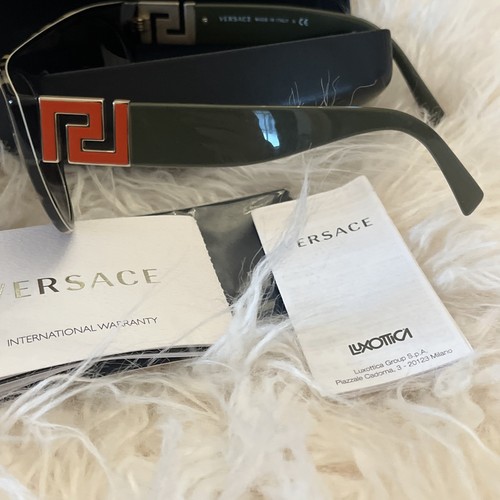 Versace Sonnenbrille MOD 4333 5231/73 Italy Rot Army Grün Schildpatt Neu - Bild 6 von 7