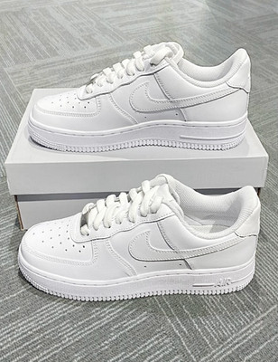 Nike Air Force 1 ''Triple White'' Low Top Classic Sneakers US Size