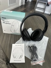 Uliptz Wireless Bluetooth Headphones 65H Playtime, 6 EQ Sound Modes, HiFi, Black