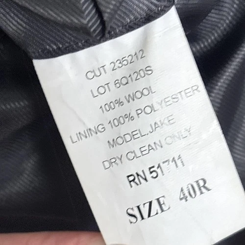 Lauren Ralph Lauren Coat Mens 40R Gray Wool Herringbone Overcoat Classic Jake image 11