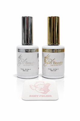 iGel Beauty Soak Off Gel Polish - No Cleanse Top Coat + Base Coat - 0.5 oz