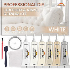 White Leather Repair Kit for Furniture, Couch, Car Seats, Vinyl and Leather Repa