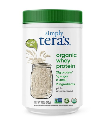 #ad Simply Tera’s Organic Whey Protein 12 oz Plain Unsweetened – Grass Fed Non GMO $24.99