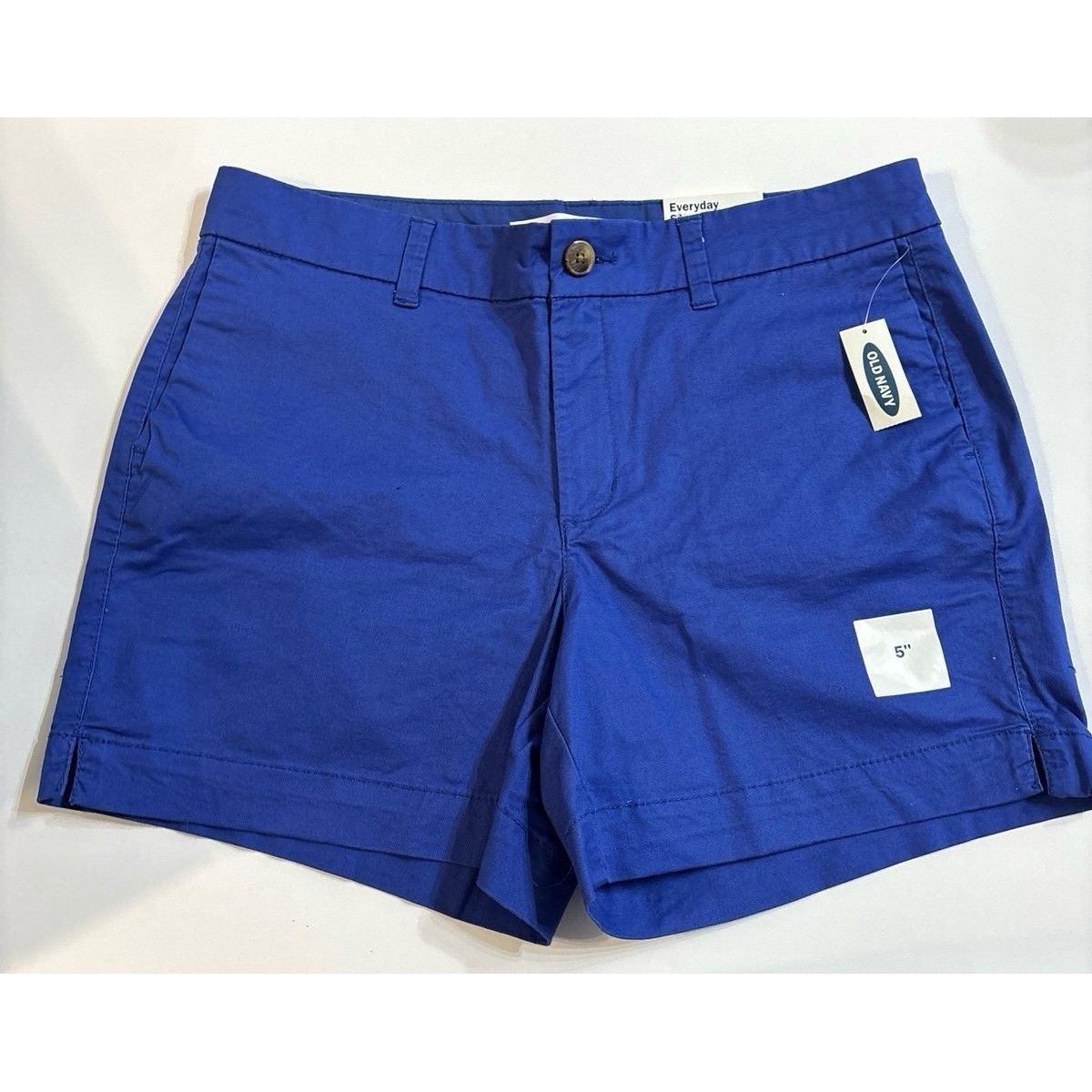 Old Navy Everyday Shorts (size 8) NWT Blue/Purple Chino Flat front shorts