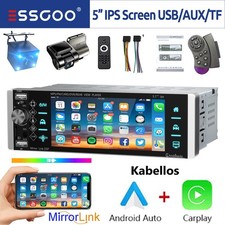 Autoradio Funk Carplay Android Auto 1DIN Mit Bildschirm USB Bluetooth DVR Kamera
