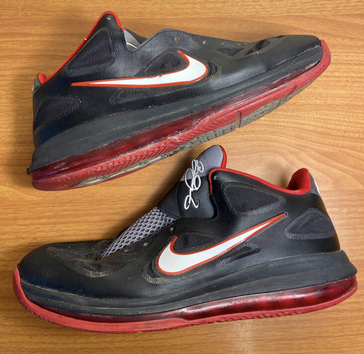 lebron 9 low black and red