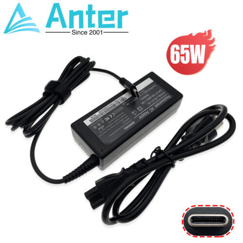 NEW 65W Type C Charger USB C Adapter for Dell Latitude 7275 7370 5420 5285 5290 - Picture 1 of 7