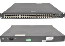 HP FlexNetwork 5130 JG937A 48-Port RJ-45 PoE+ GE Switch 4x SFP+ 10GB Rack Ears