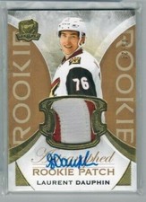 Laurent Dauphin 2015-16 The Cup GOLD Rookie Auto Patch 2 CLR SP #9/24 Montreal 