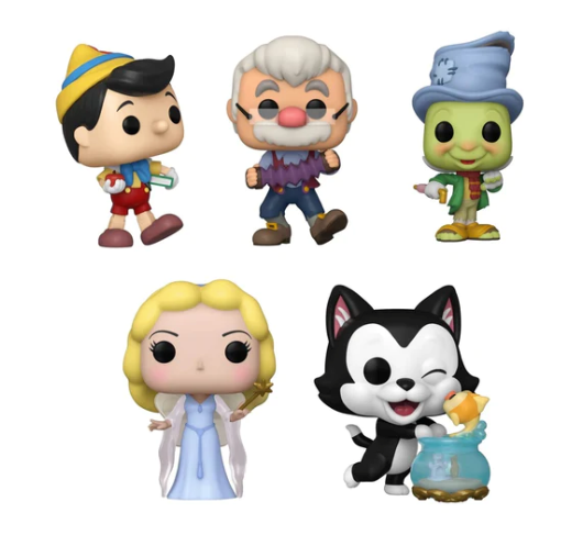 Funko Pop Disney Pinocchio ALL 5 Characters as a Set! | eBay