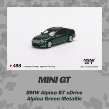 MINI GT 1:64 BMW Alpina B7 xDrive Model Car - Alpina Green Metallic high-quality