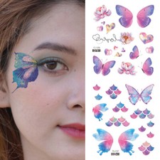 Butterfly Tattoo Stickers Glittering Tattoo Stickers Face Stickers Body Art DIY