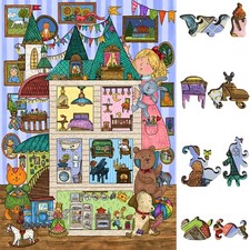 Wooden Jigsaw Puzzle for Adults by FoxSmartBox - 440 Pieces - Amusing House