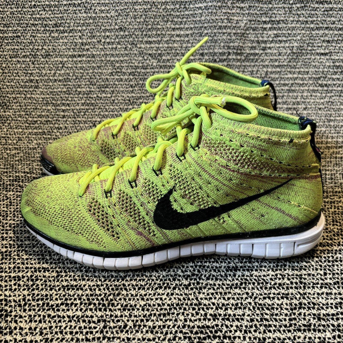 Size 9 - Nike Free Flyknit Chukka Yellow for sale online | eBay
