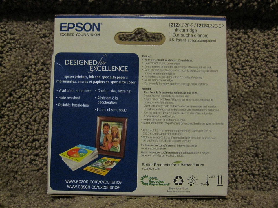 Epson T212XL320-S T212XL320-CP Magenta Ink Cartridge Genuine # 212 212XL 11.2026 - Image 3 of 4