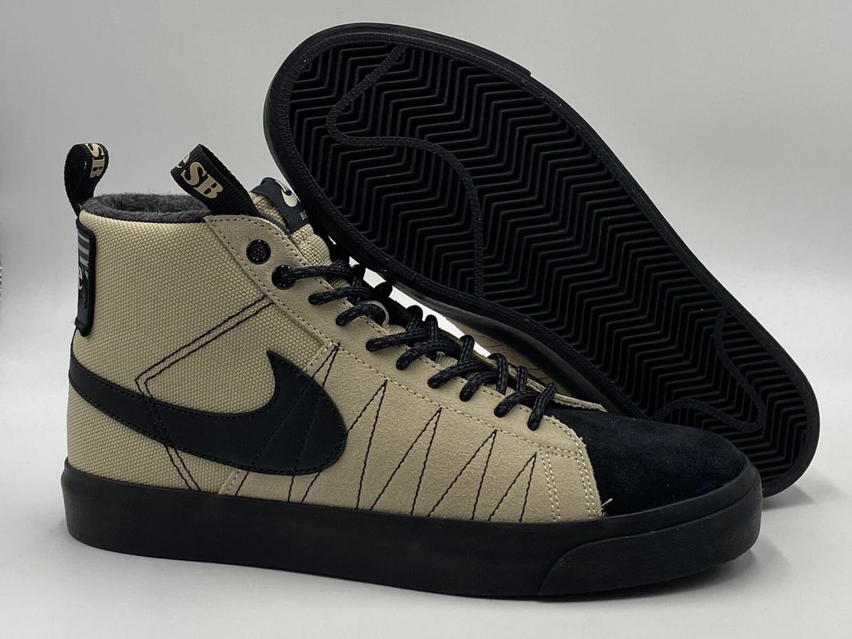 NIKE SB ZOOM BLAZER MID PRM RATTAN/BLCK [DC8903 200] US MEN SZ 8.5