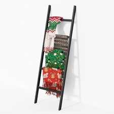 WTZ Blanket Ladder, 5-Layer Towel Racks, Blanket Holder with Assorted Colors