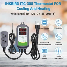 Inkbird ITC-308 Wired Thermostat Heating Cooling Temperature Control -50°C-120°C