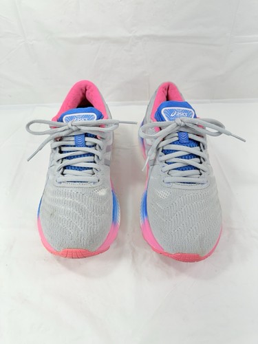 Asics Womens Gel Nimbus Lite 1012A667 Grey Pink Running Shoes Lace Up Size 6.5