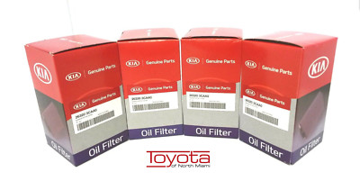 4 OEM Kia Hyundai Engine Oil Filter 26320-3CAA0 Santa Fe Cadenza Azera Sedona