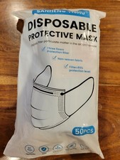 50 3 Ply Ear loop Face Mask Non Medical Surgical Dental Disposable Masks