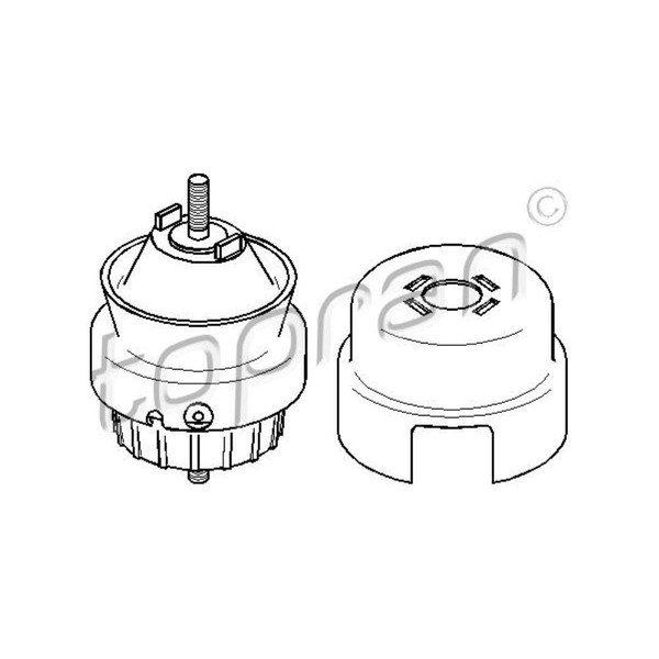 Topran Motorlager Rechts Hydrolager FüR Audi A6 Avant 4F5 C6 3.0 2.8 FSI-image