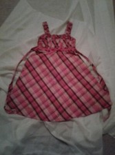 Girls Emily West 8 Dress Strap shoulder Pink Multicolor Knee Length NWOT