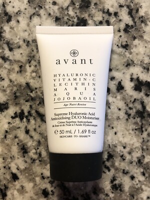 AVANT HYALURONIC ACID ANTIOXIDISING DUO MOISTURIZER 1.69 oz 50ml ~ New!  