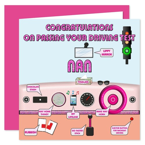 Congratulations On Passing Your Driving Test Card - Female Relations - Beep Beep - Picture 28 of 39