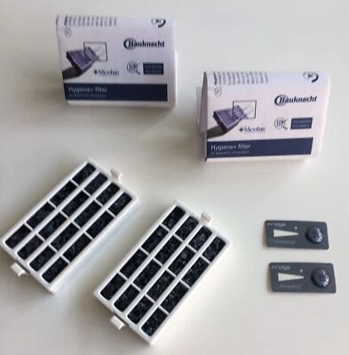 2 x Kühlschrank Filter Bauknecht Whirlpool 480131000232 481248048172 Microban