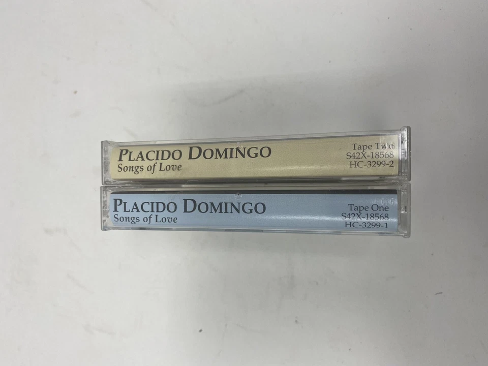 Placido Domingo Songs Of Love 2 Cassette Tapes Set 1995 Excellent - Image 2 of 3
