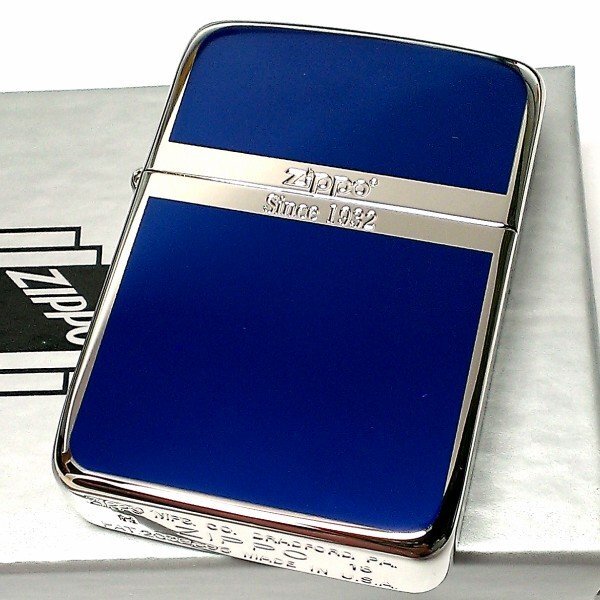 Zippo 1941 REPLICA Double Sides Blue oil lighter 1941BL-Z JP | eBay
