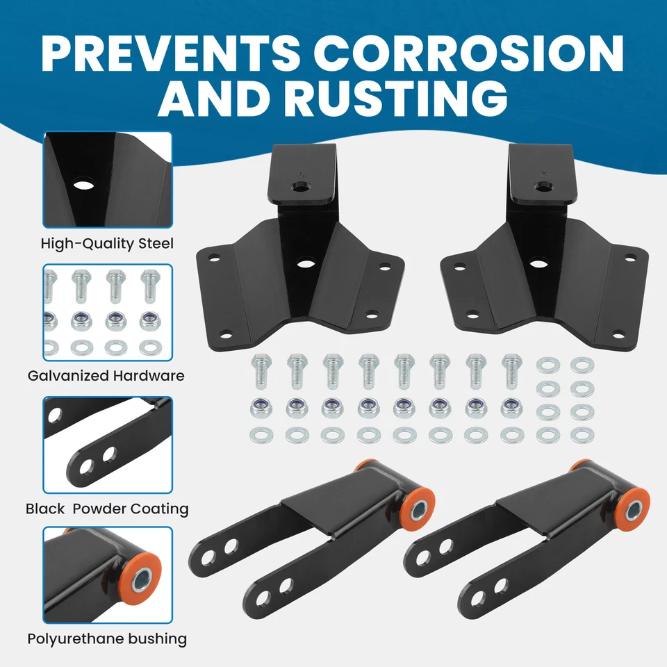 Kit de caída trasera 2" delantera 3-4" para Chevy Silverado GMC Sierra 1500 2x2 1999-2006 Foto 2 de 4