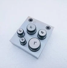 Metal Disc Cutter Set of 5 Circle Punches 1/2"-1" Jewelers Tools Gold Silver Cop