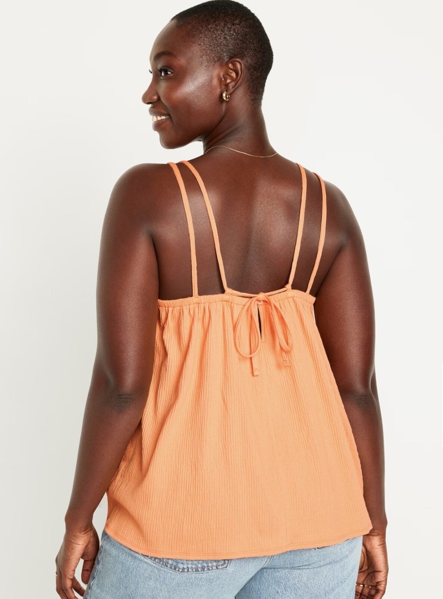 Old Navy Women’s Strappy Tie-Back Tank Top Blossom Petal Size XS XL XXL 3X  Plus