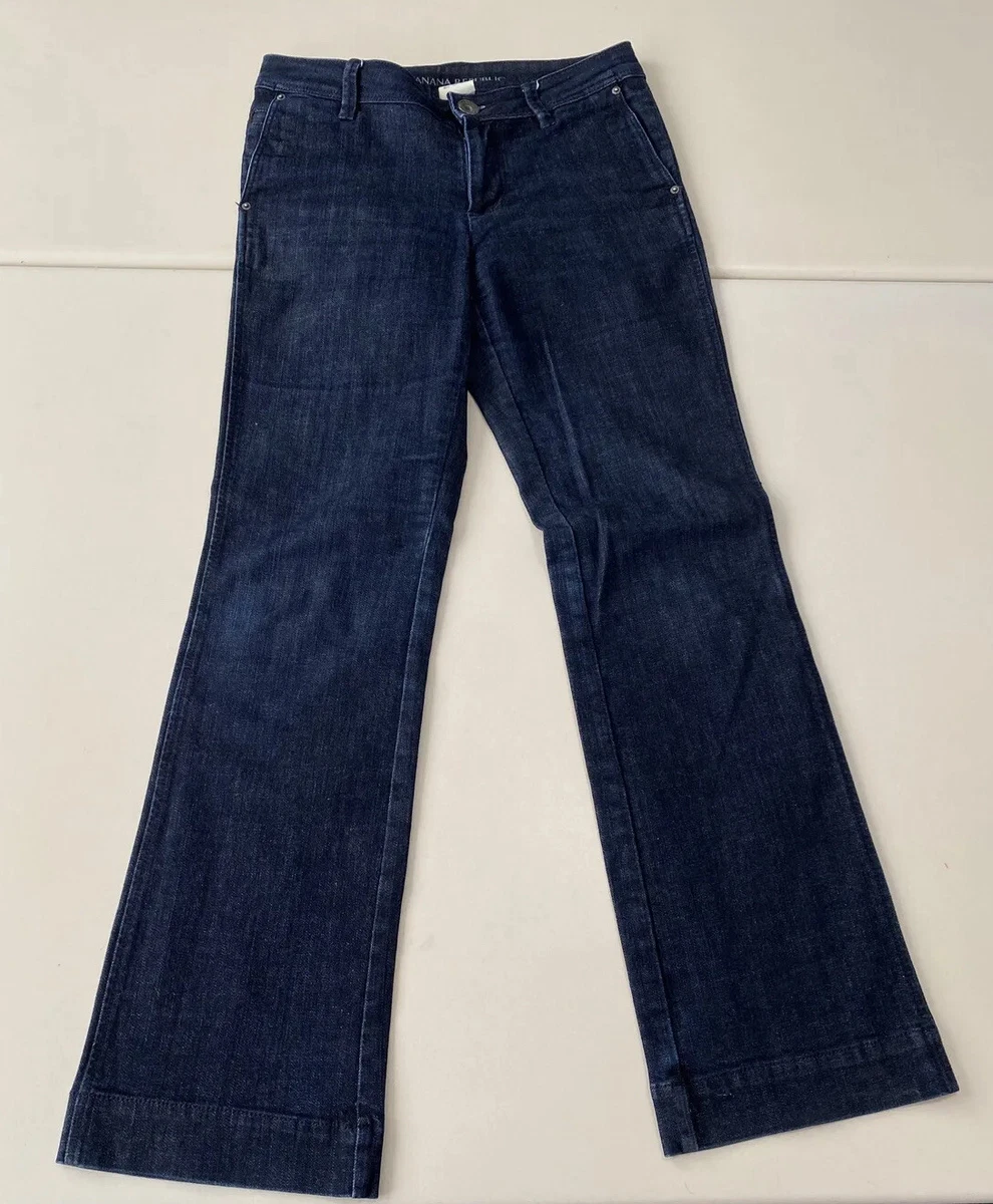 Banana Republic Spring 2010 Womens Dark Denim Trouser Jeans Sz 26S