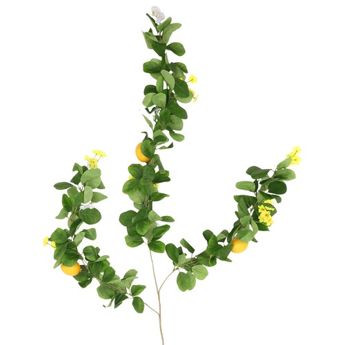 Faux Wall Hanging Lemon Plastic Artificial Plants Simulation Ornament