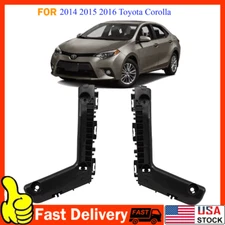 Bumper Bracket For 2014-2016 Toyota Corolla Set of 2 Front Left & Right Side NEW